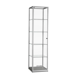 Aluminium Trendline vitrine 500x500x2000 zonder verlichting