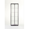 Aluminium Trendline hoekvitrine 500x500x2000 met plafond verlichting